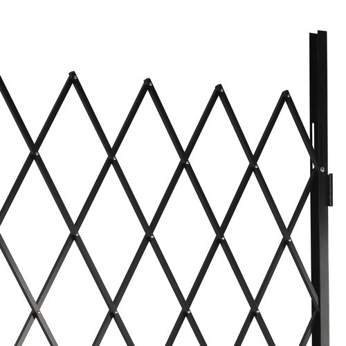 Folding Security Gate 7.2ft x 6.5ft Wall Mount Single Folding Door Scissor Gate