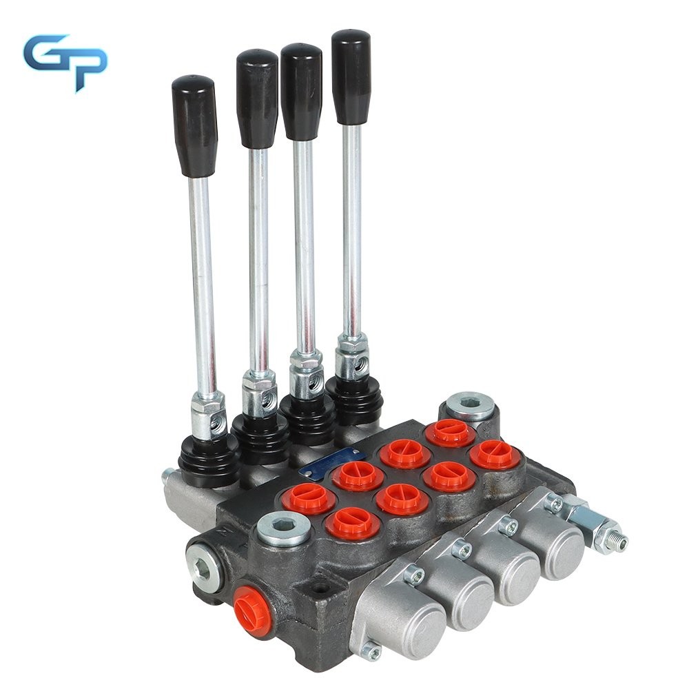 Hydraulic Directional Control Valve 4 Spool 11 gpm  BSPP Interface