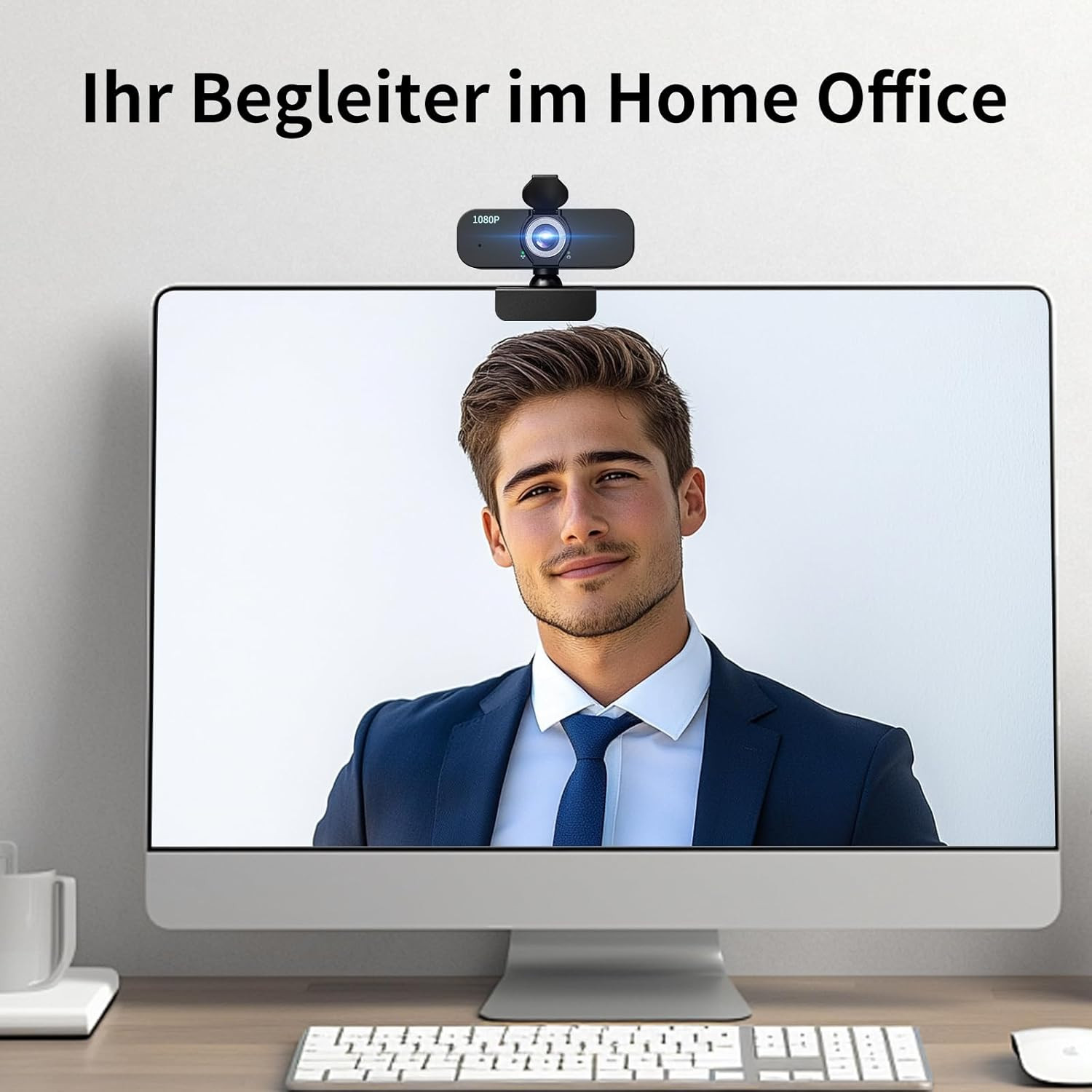 1080P Webcam for Computer/Laptop/Desktop/Pc, External Camera with Microphone