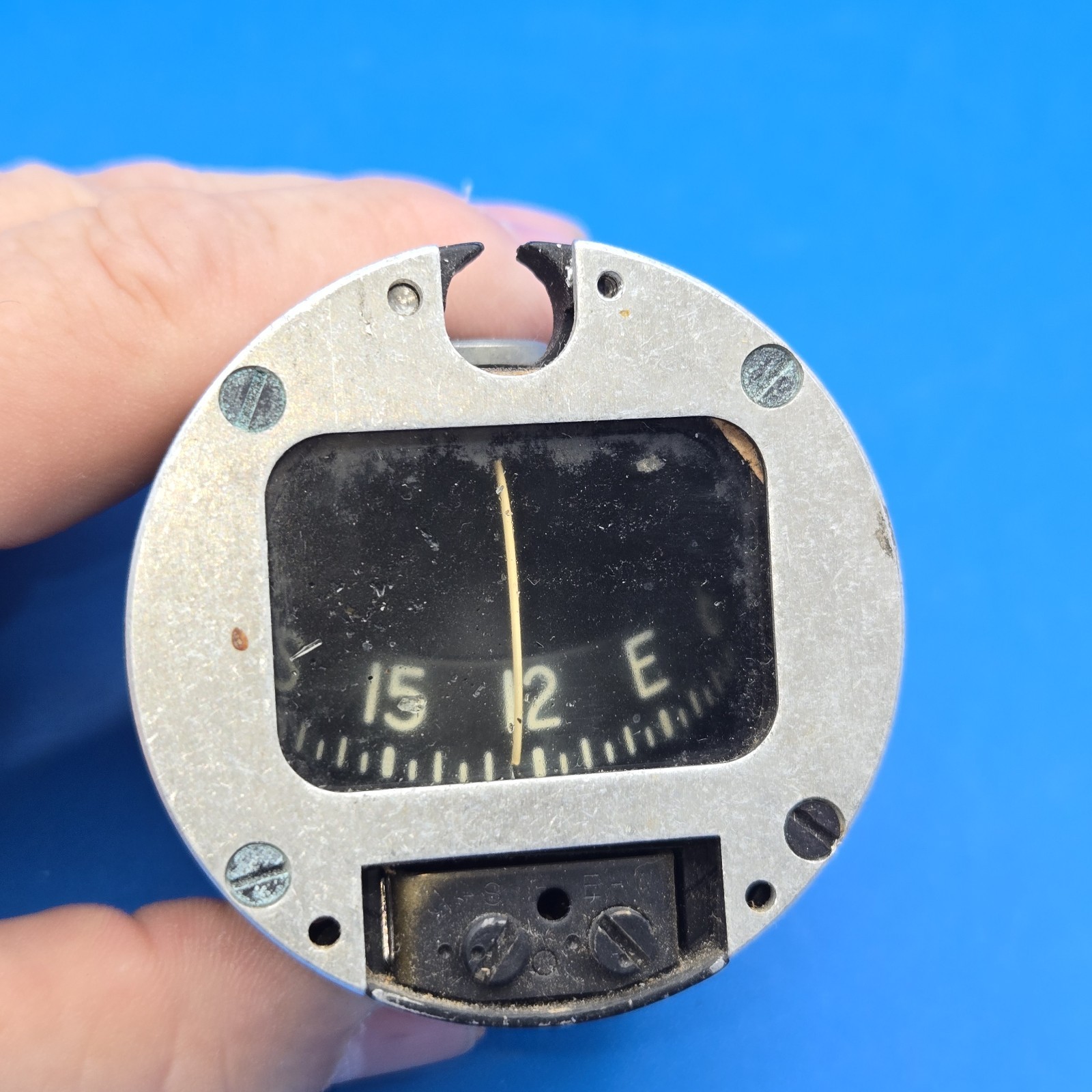 VTG AIRCRAFT MAGNETIC COMPASS REMOTE MOUNT WW2 ERA STYLE.