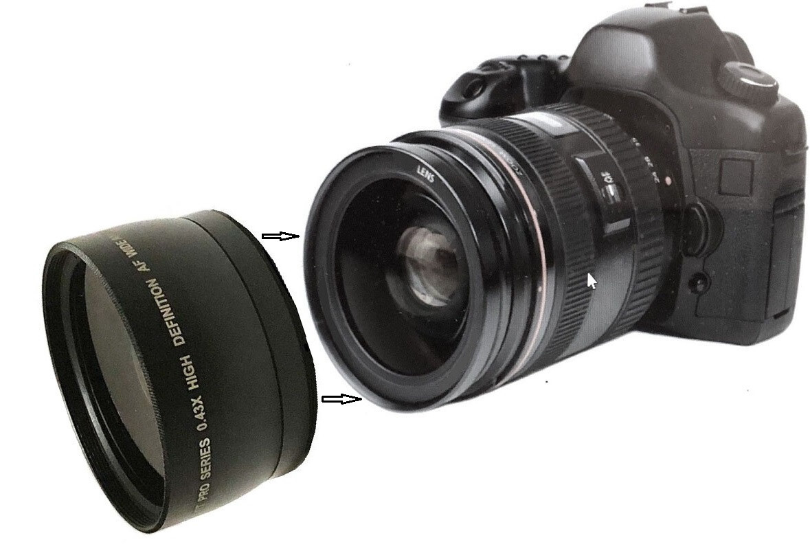 Wide Angle Lens For Canon EOS T7i T7 T6i T6 T5i T4i T5 T100 4000D 3000 D2000D