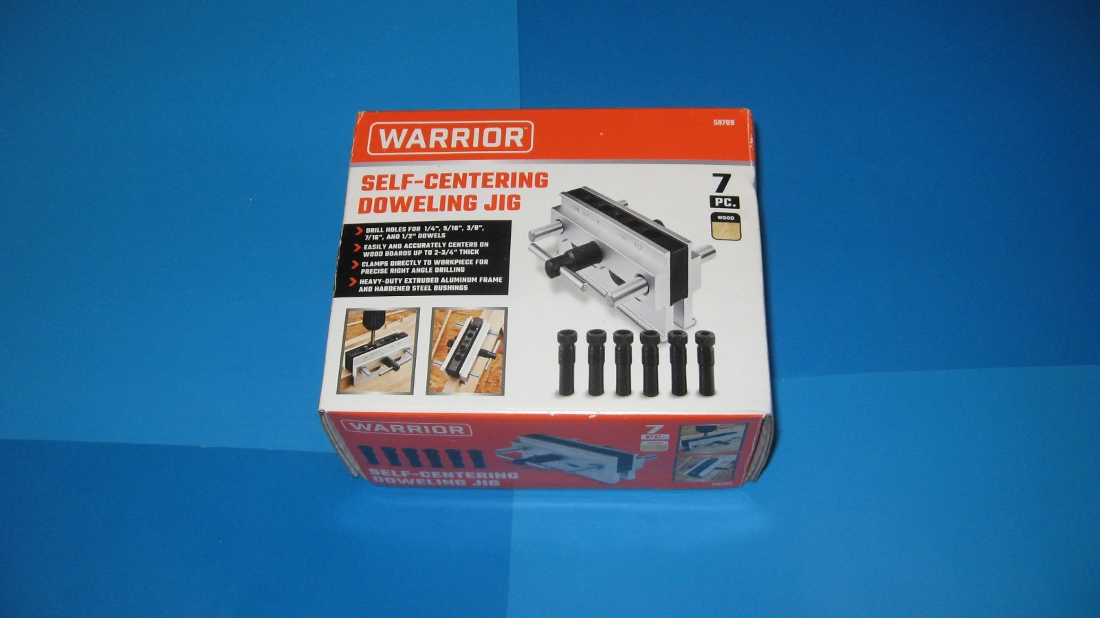 NEW Warrior Self-Centering Doweling Jig - 7 Piece - 59789