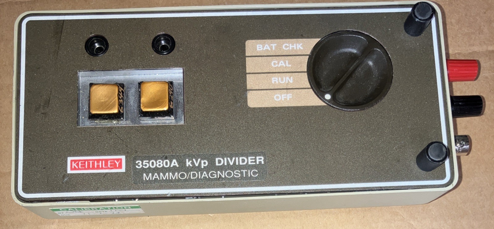 Keithley Inovision 35080A kVp Divider Xray Meter UNTESTED AS-IS