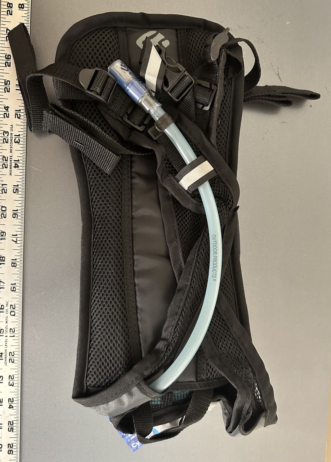 Outdoor Products Small Black Blue Hydration Pack with 70oz/2L Bladder Backpack