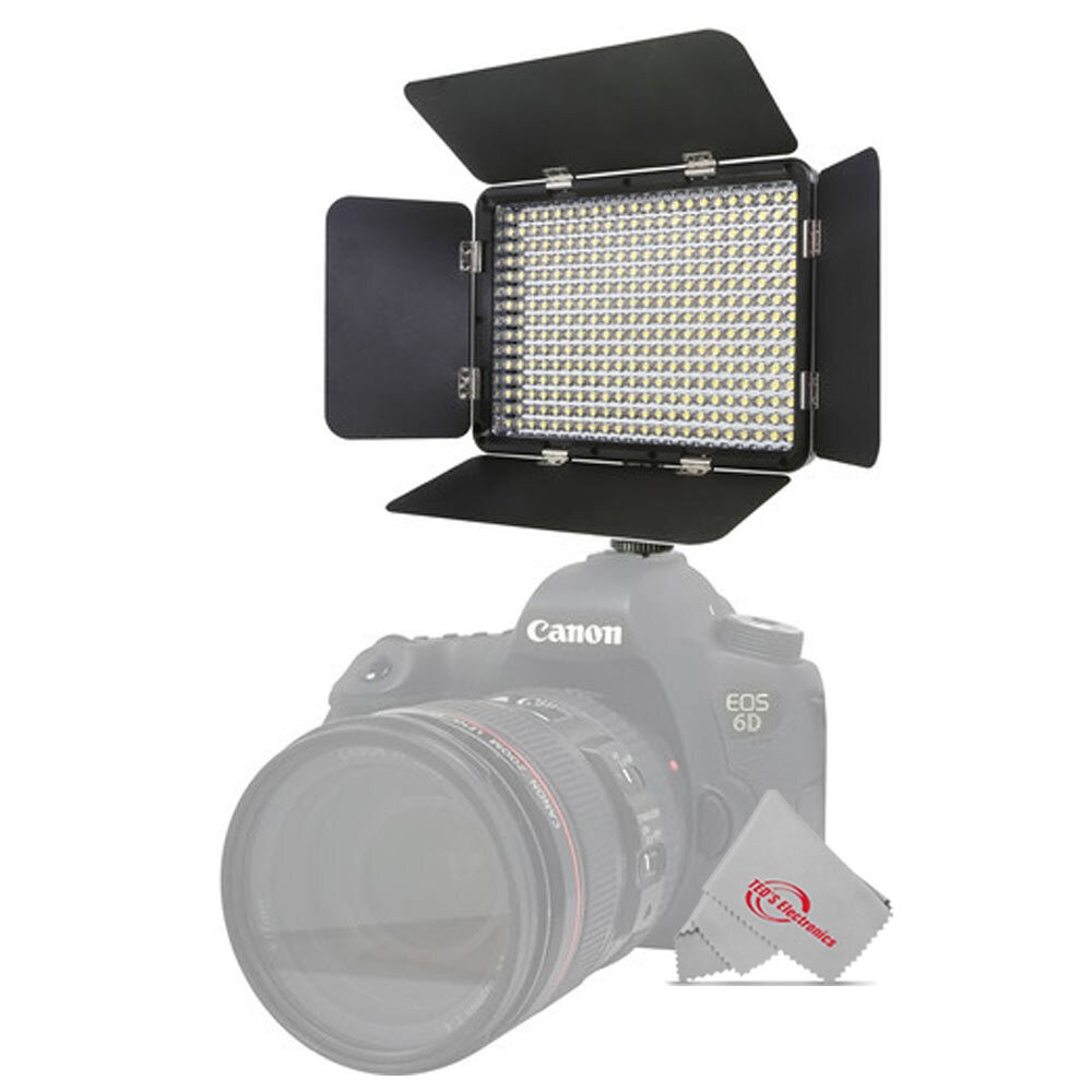 LED Light Panel 5000 Lux Output + 12" Calapsible Tripod + Photo Editing Software