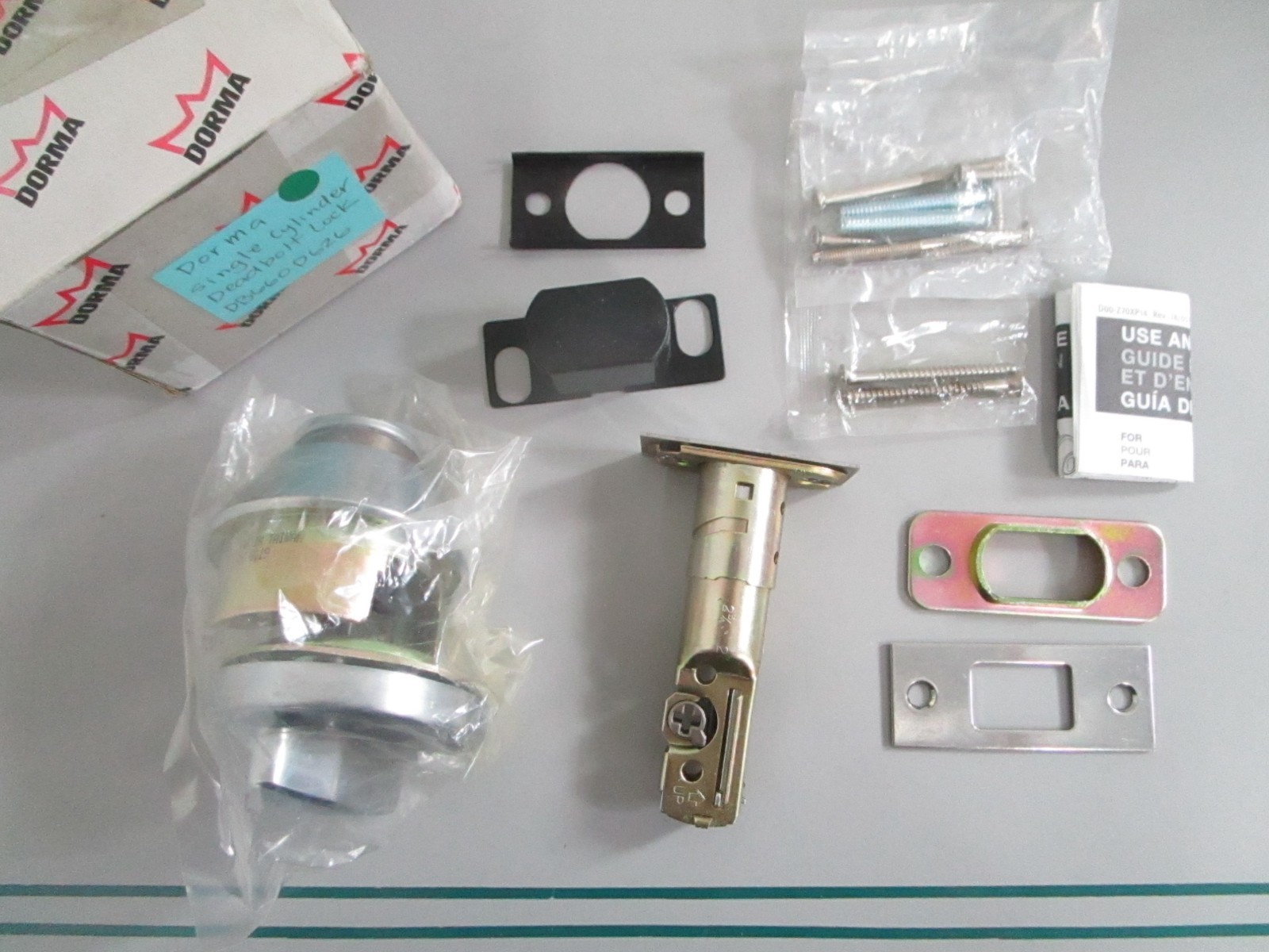 NEW OEM DB660D626 Dorma Single Cylinder Deadbolt Lock 0820