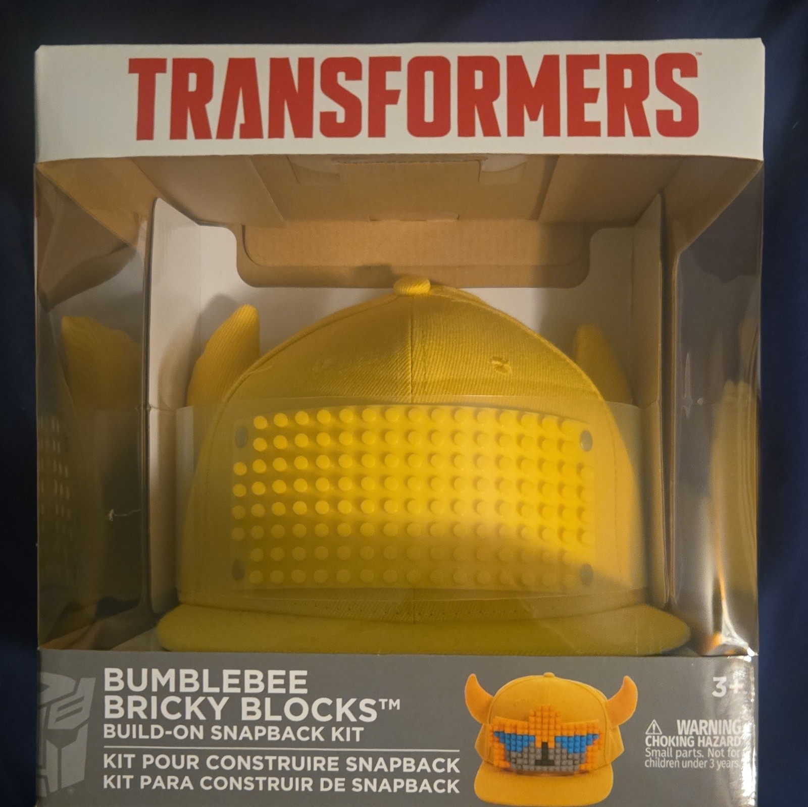 elope Transformers Bumblebee Build-On Snapback Hat Kit Includes 114 Blocks