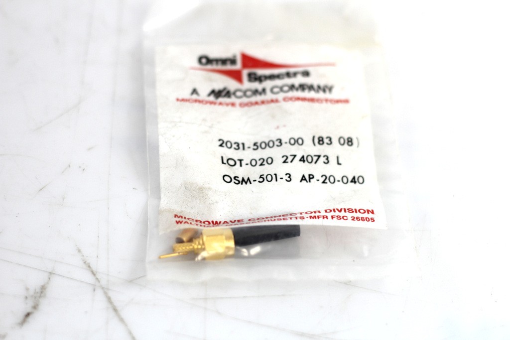 Lot of 10 Omni Spectra 2031-5003-00 OSM 501-3 Sma Male Coaxial Connector