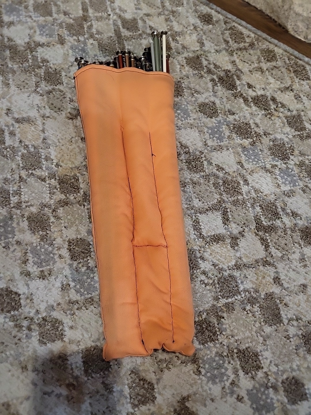 Vtg Knitting Needles In Pouch 44 Ish Many Sizes