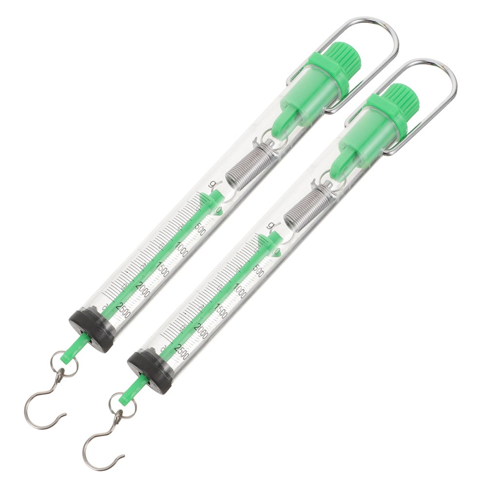 2 Pcs Portable Spring Scale Hook Science Dynamometer Mechanical Hanging