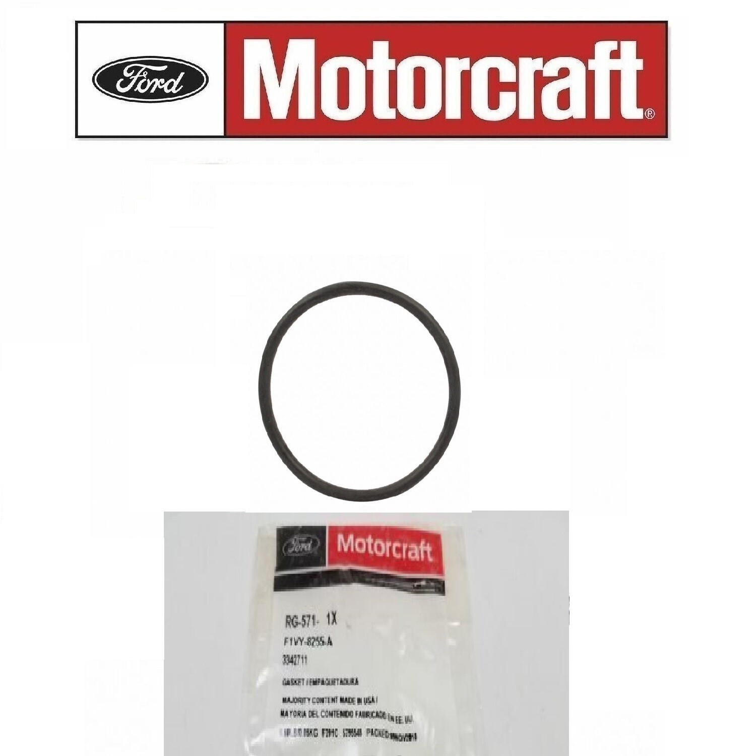 Genuine OEM Ford Thermostat Housing Gasket Motorcraft RG-571- F1VY-8255-A