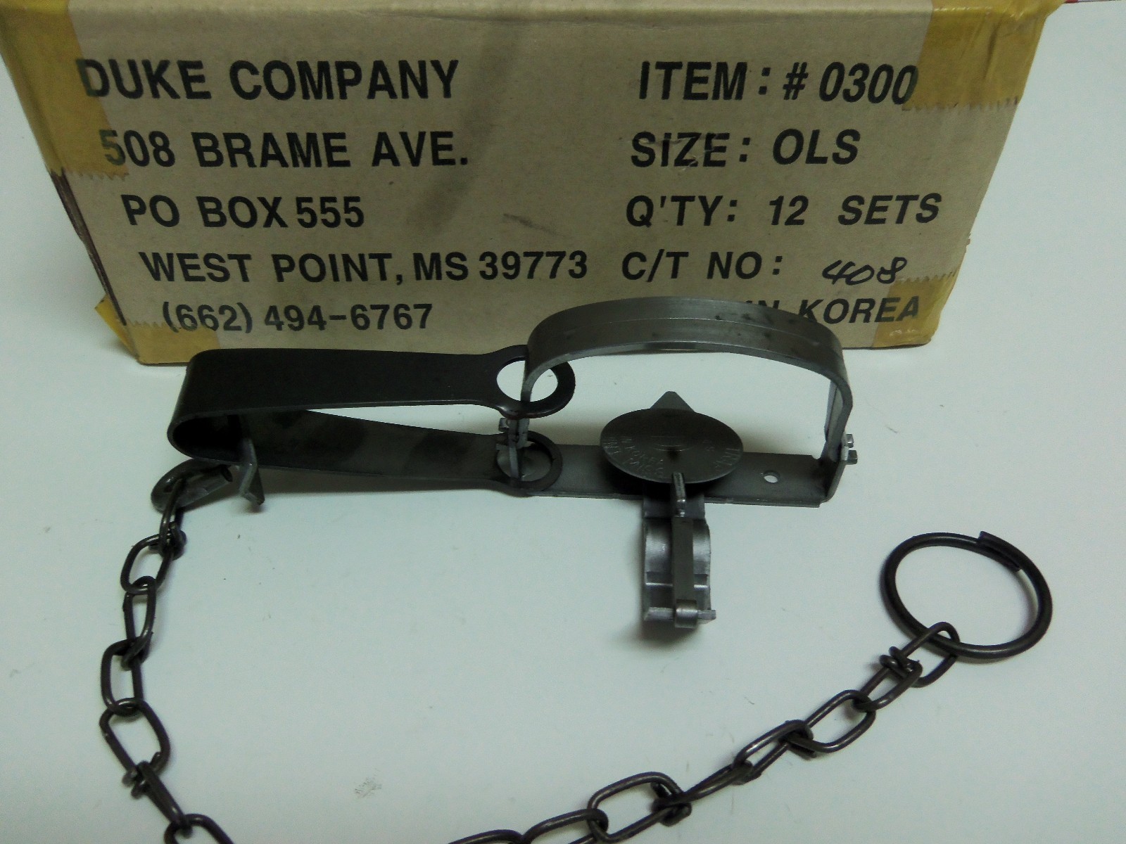 1 DZ Duke # 0 Long Spring Traps Nuisance Gopher Weasel Trapping 0300 (Dozen)