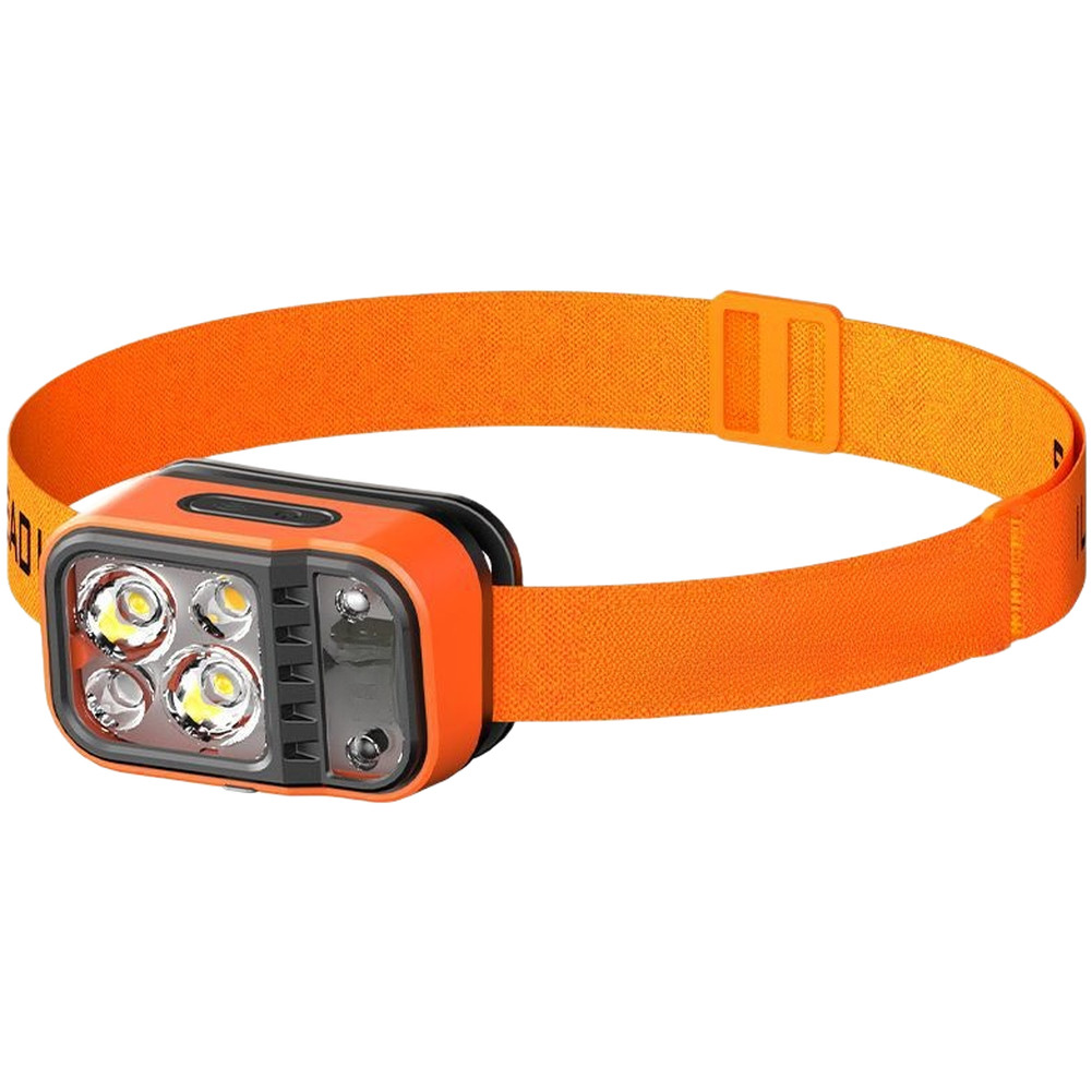 Rechargeable Headlamp with White Warm Red Light Options for Camping Expeditions