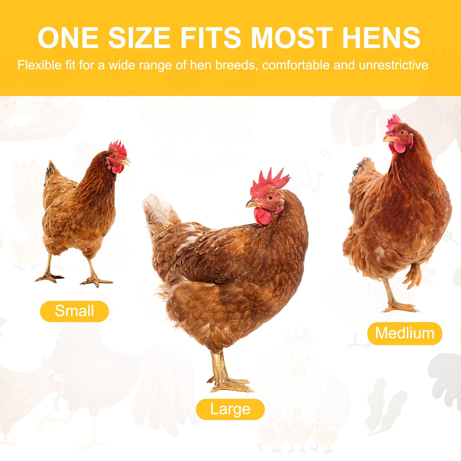 2-Pack Chicken Saddle, Chicken Apron Hens Back Protector [Mixing 2 Styles L]