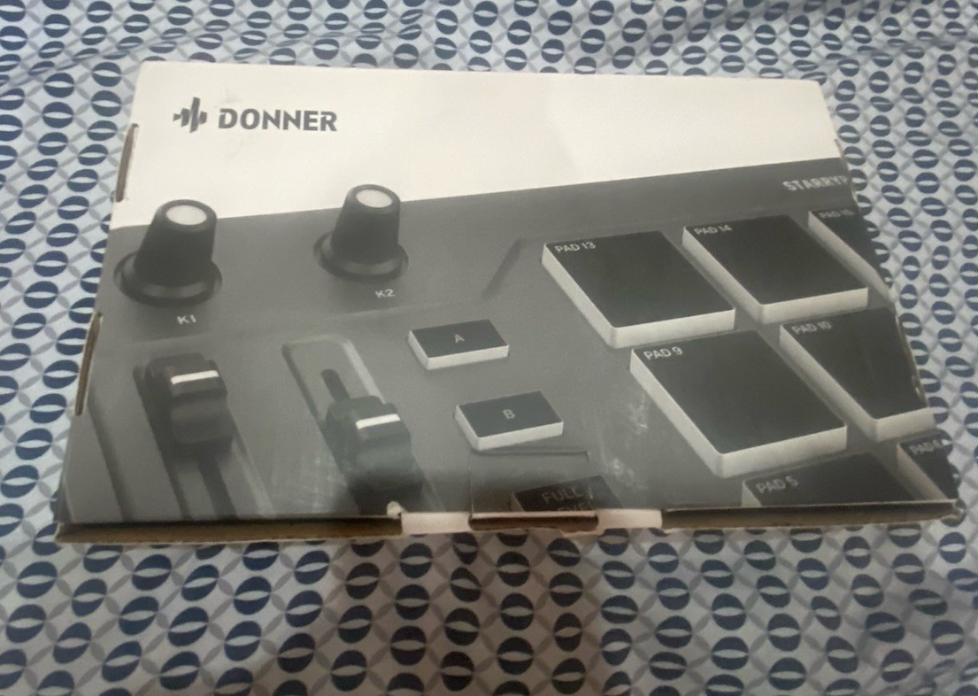 Donner STARRYPAD USB MIDI Keyboard Pad Beat Maker With Fader Knobs Drum Machine