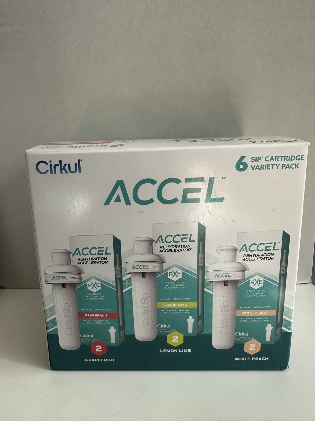 Sealed Accel Rehydration Accelerator Variety Pack (6 pack) for Cirkul