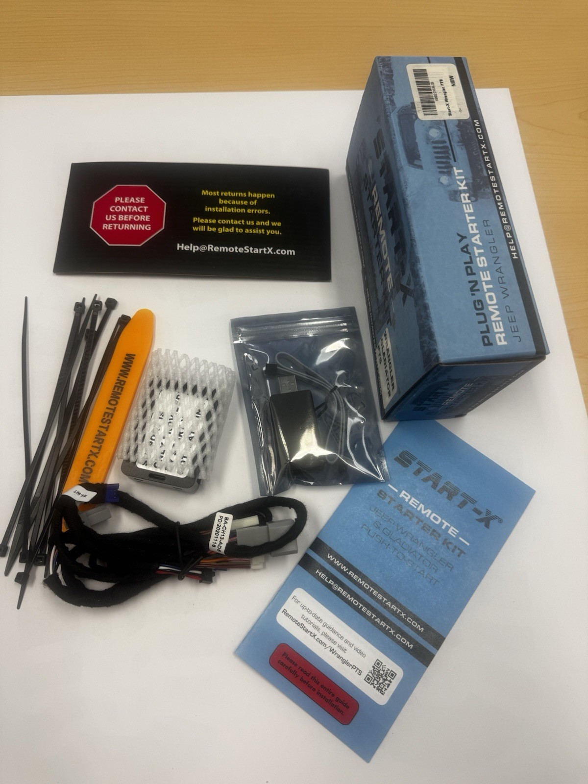 Start-X Remote Starter Kit Jeep Wrangler JL Gladiator JT Push To Start PTS