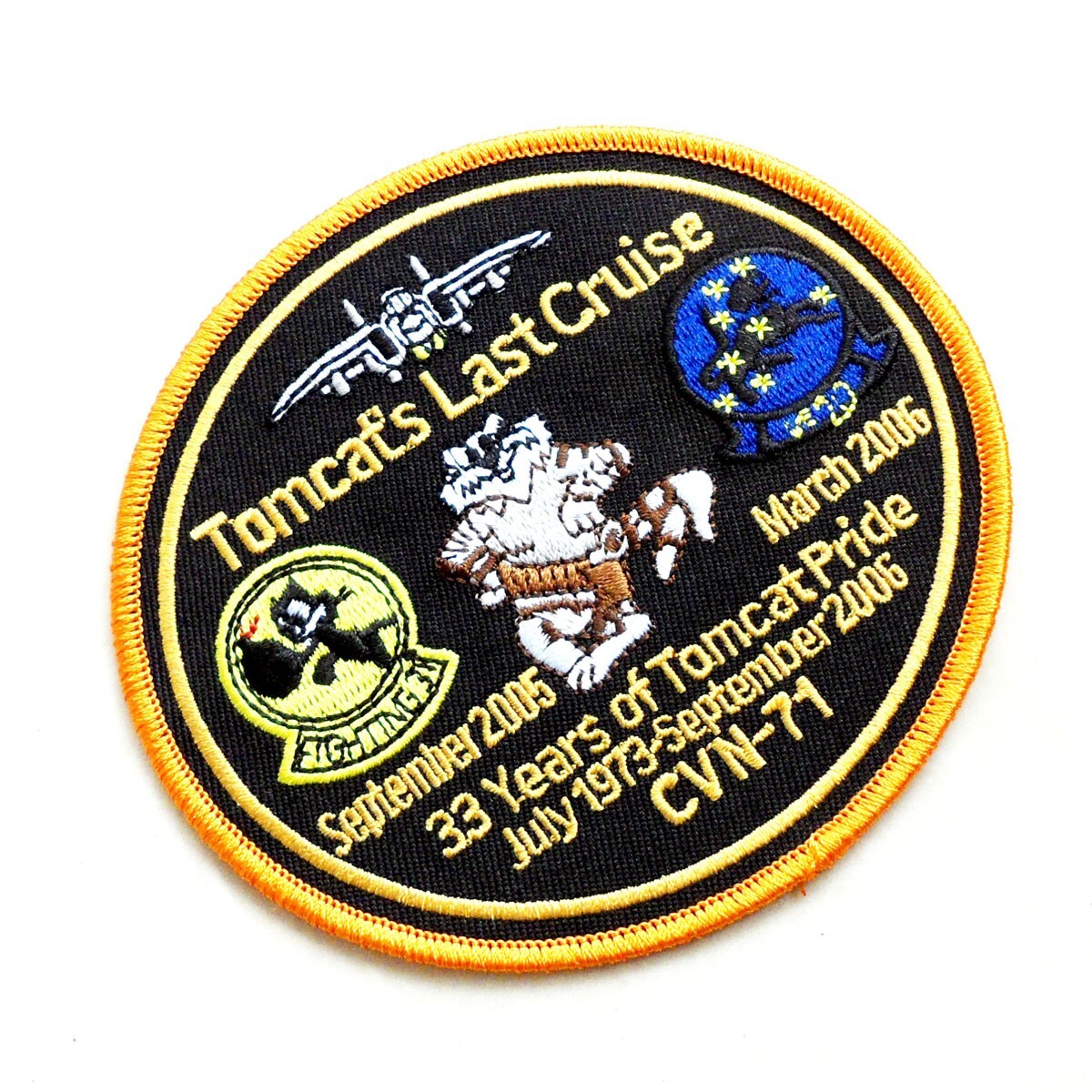 US Navy CVN-71 Tomcat VF-154 Patch Embroidered Jacket Patch