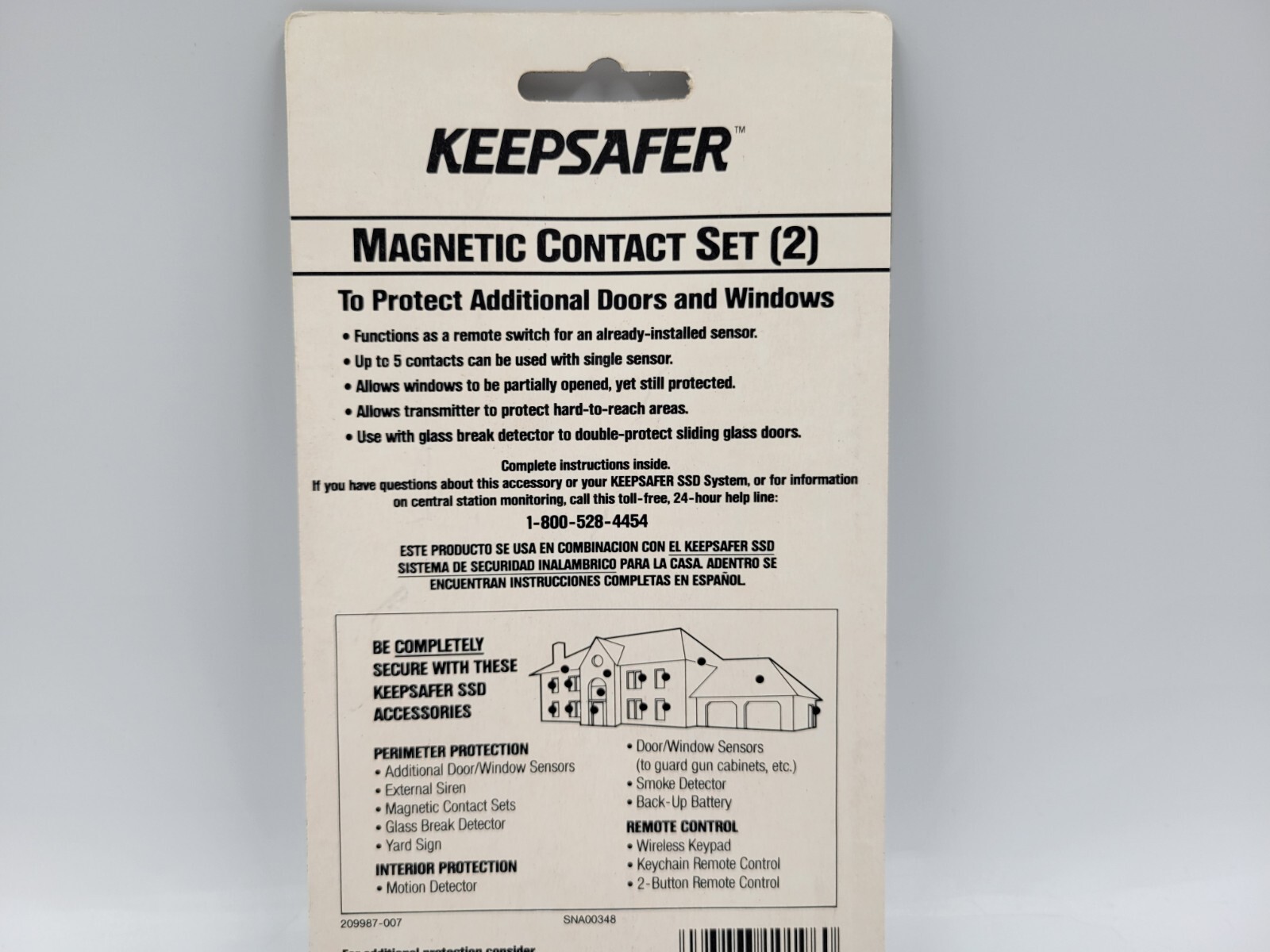 Vtg 90's Keepsafer Magnetic Contact Set (2) Interior Security Detection SSD New!