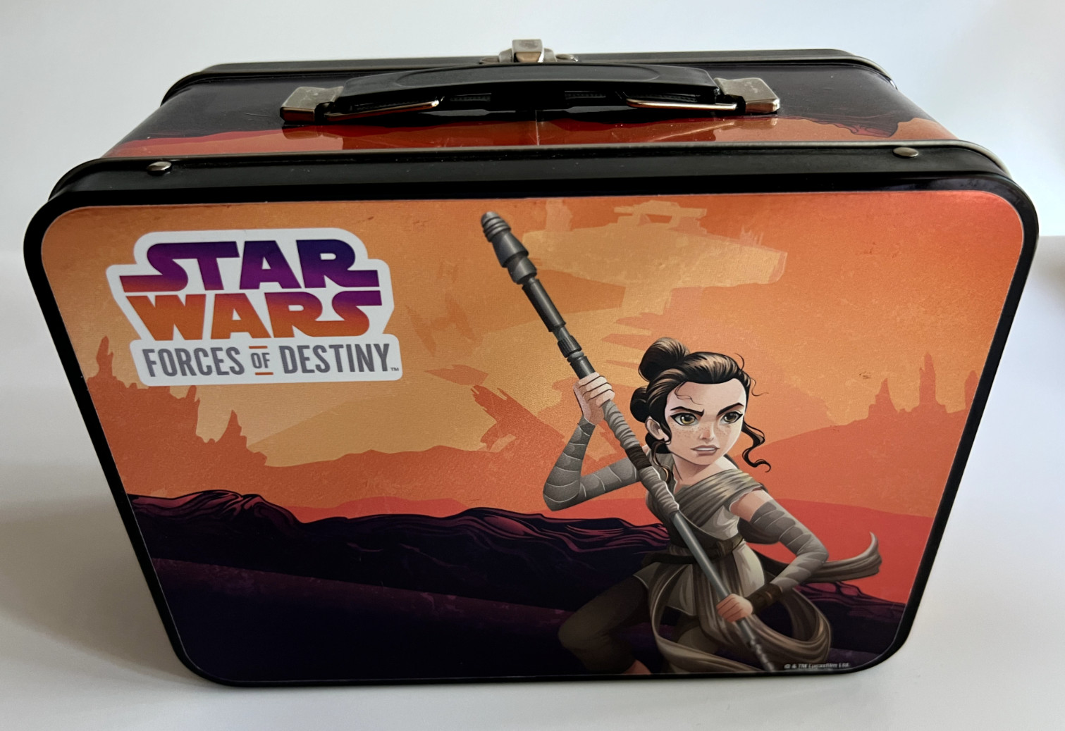 Star Wars Forces Of Destiny Tin Box Rey Jakku BB-8 Lunchbox Lunch Box Lucasfilm