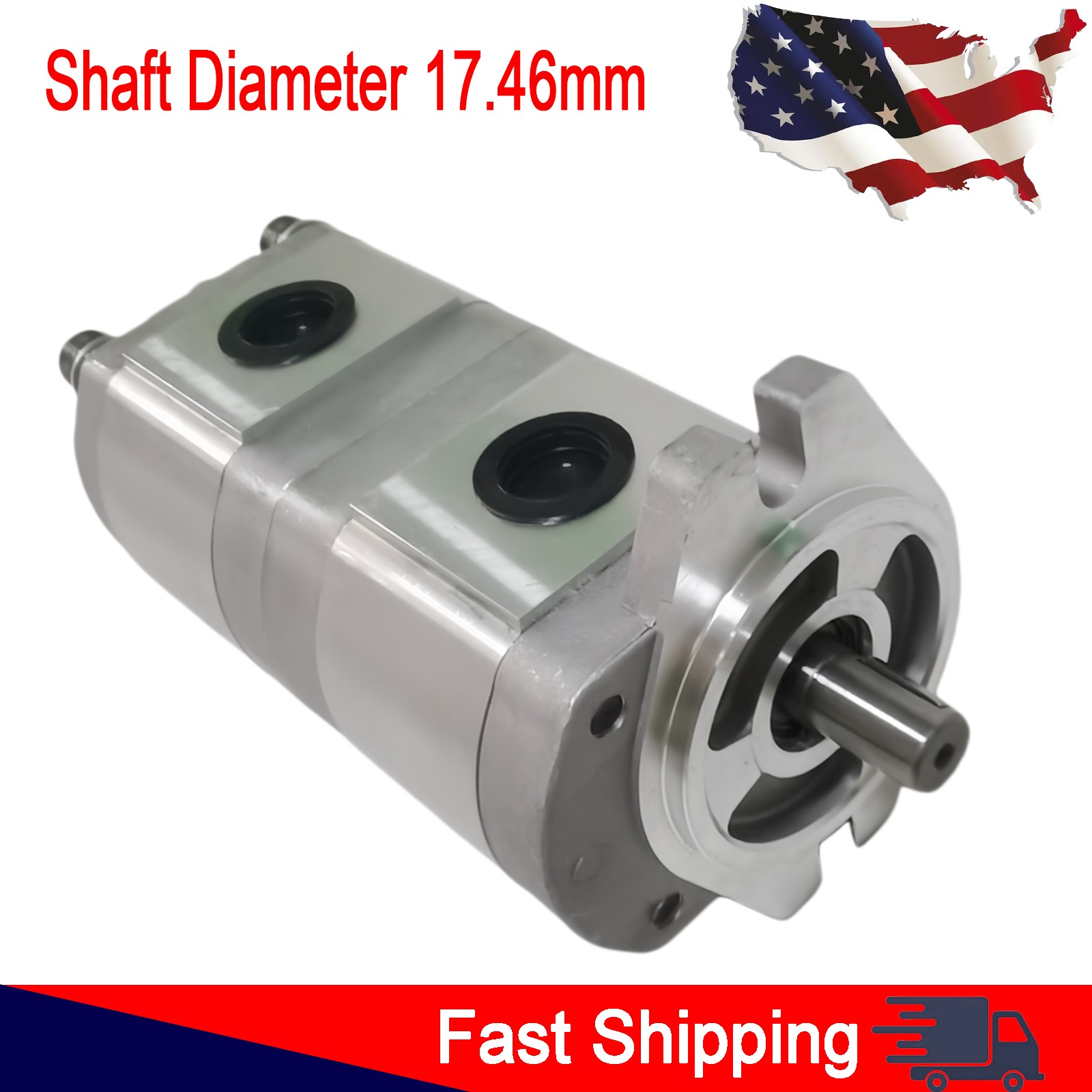 New HGP-33A-F6-6R For Hydraulic Pressure Gear Pump Shaft Diameter 17.46mm