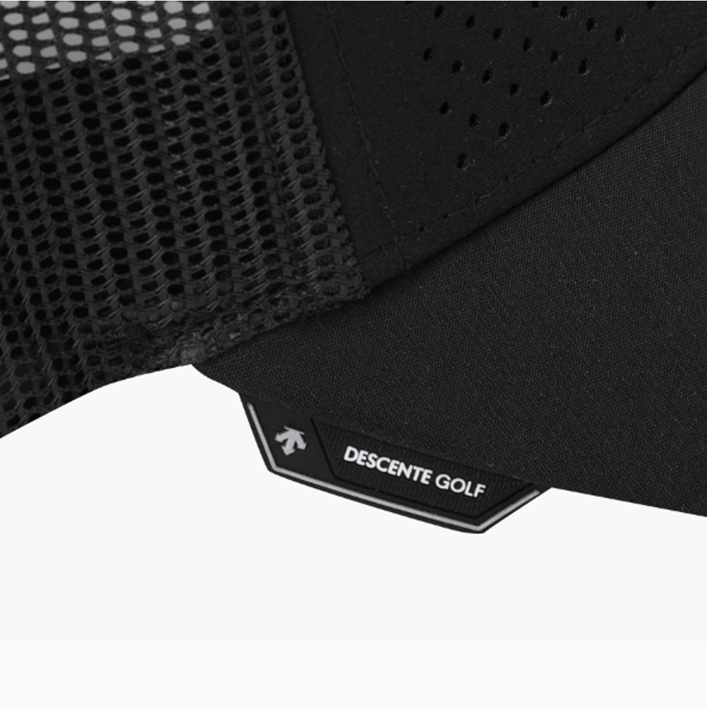NEW DESCENTE GOLF Men's Half-Mesh Cap BLACK