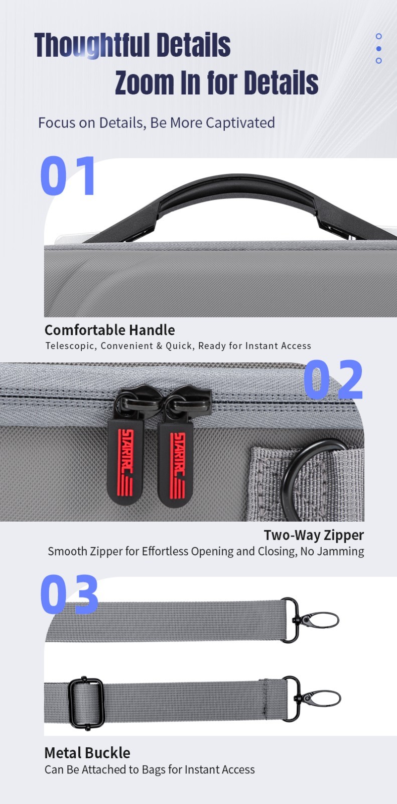 Multi-functional Storage Carrying Bag for DJI NEO 2, Protective Travel Case