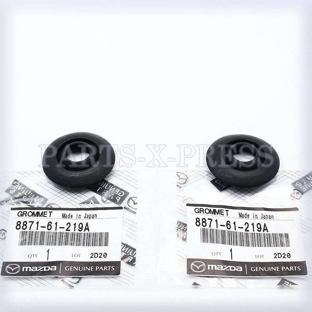 8871-61-219A GENUINE OEM MAZDA RX-7 HEATER HOSE BULKHEAD RUBBER GROMMET SET OF 2