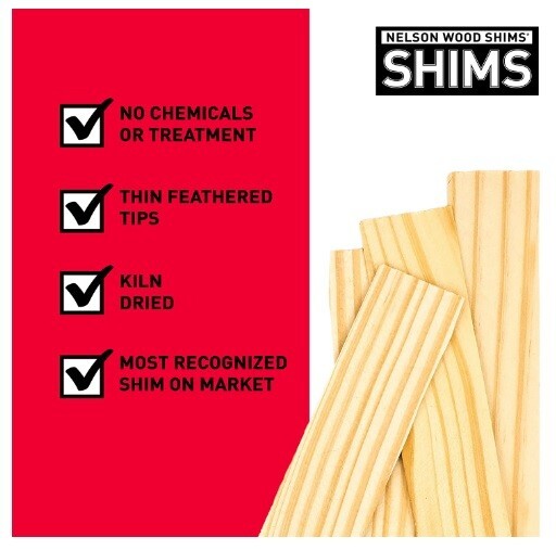 Nelson Wood Shims 8", 120 Shims