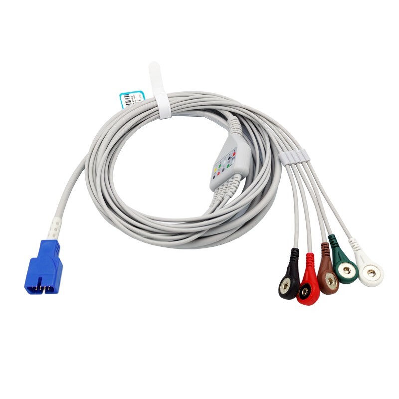 5 leads ECG EKG cable and electrode leadwire for MEK MP1000/MP600/MP500 Monitor