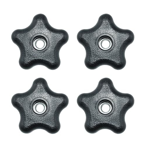 4 Pieces 5/16"-18 Female Thread 5 Star Knobs Nylon Clamping Knob Jig Knobs