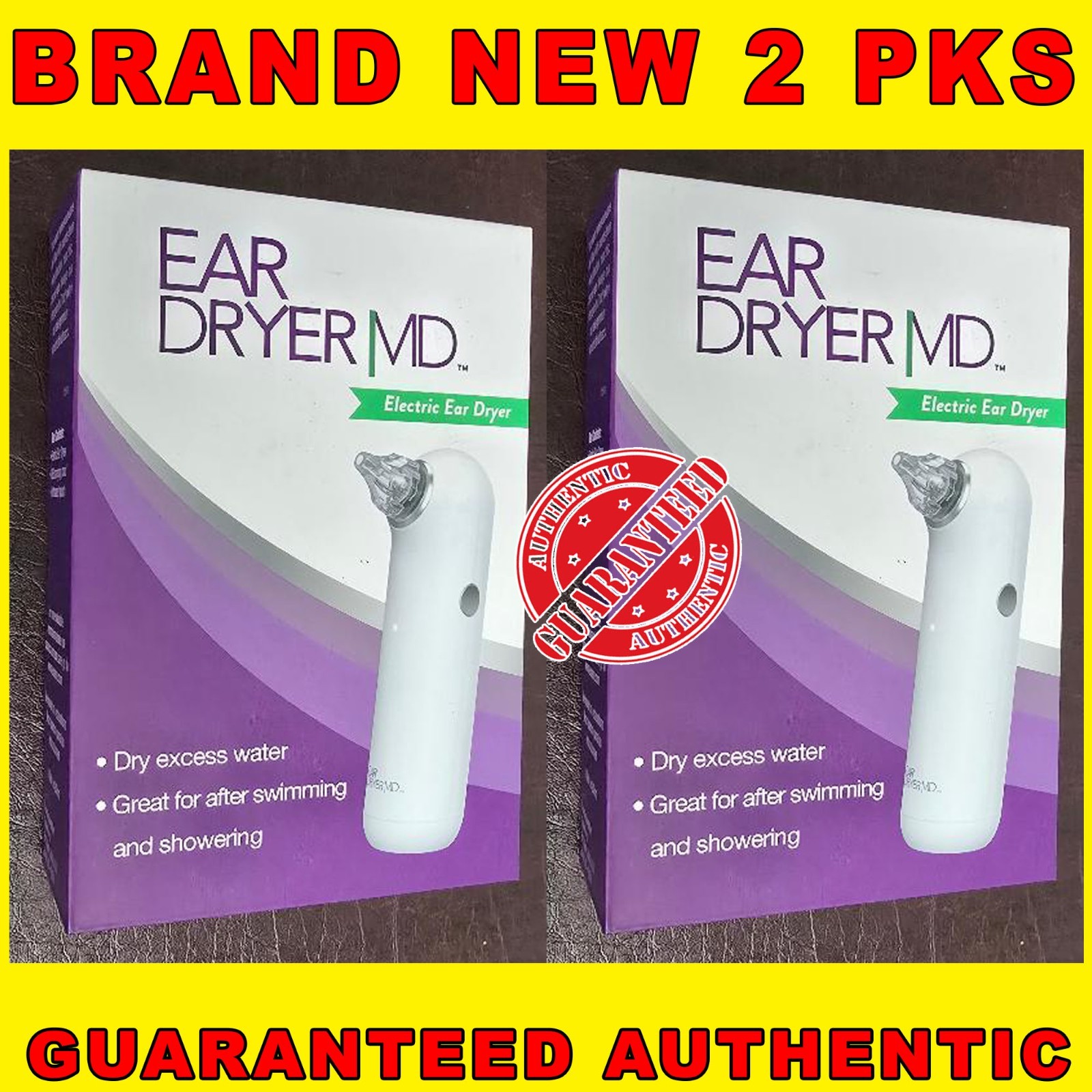 Ear Dryer MD Electric Dries Excess Water After Swimming or Showering 2PK