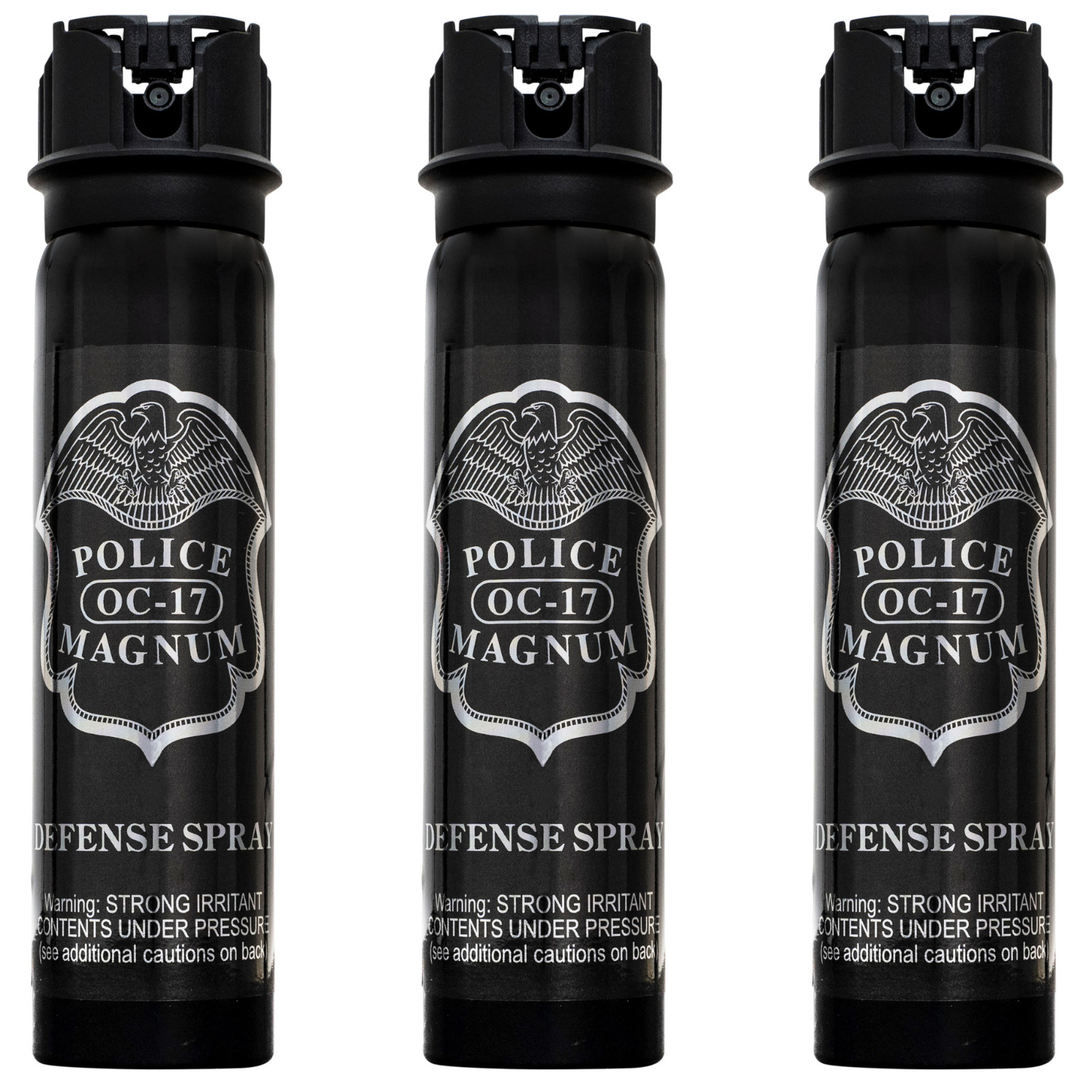 Police Magnum pepper spray self defense tactical security 3 Pack 5oz Flip Top