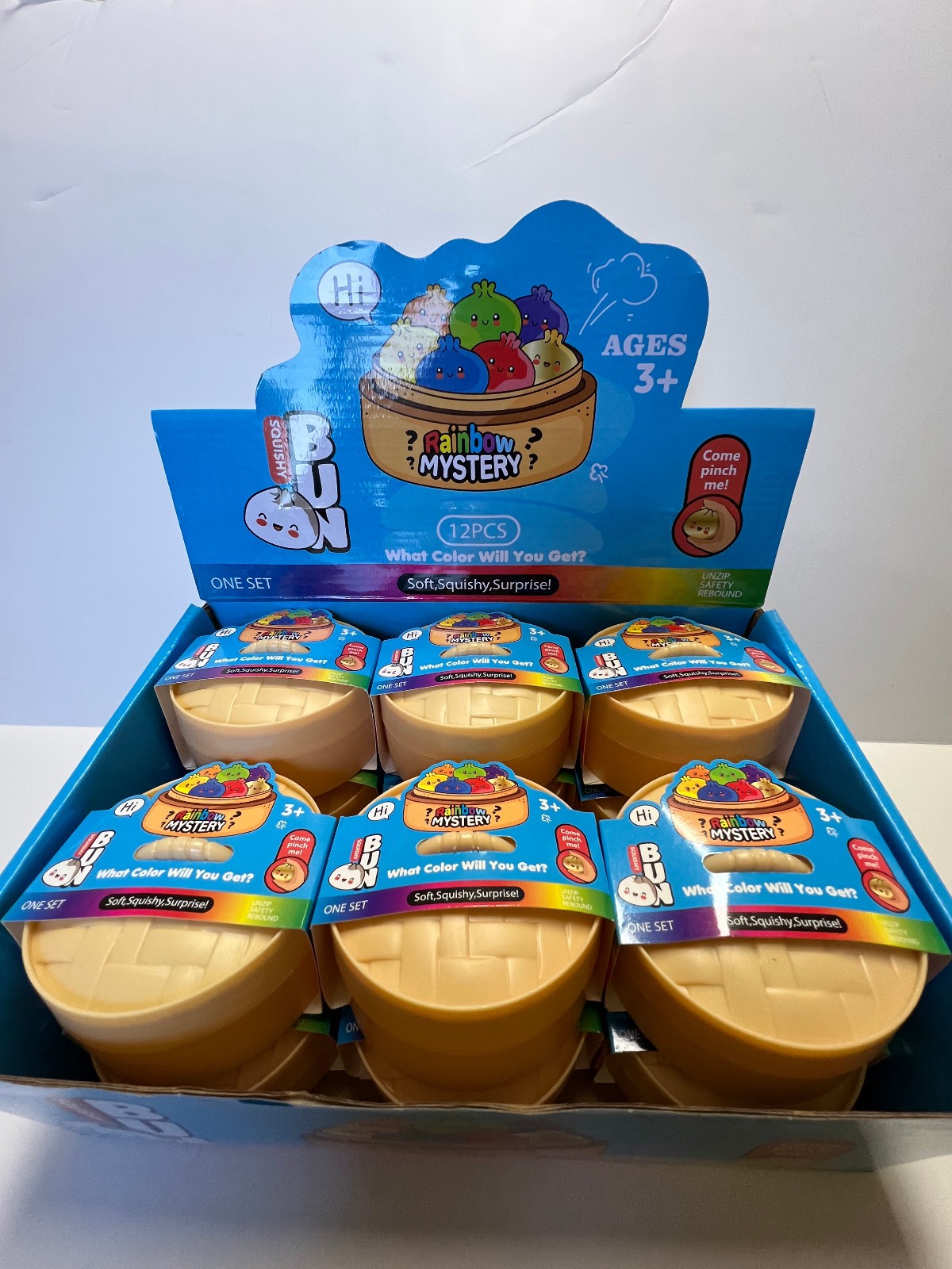 crazy fun squishy bun rainbow mystery dumpling (Price Per Unit)
