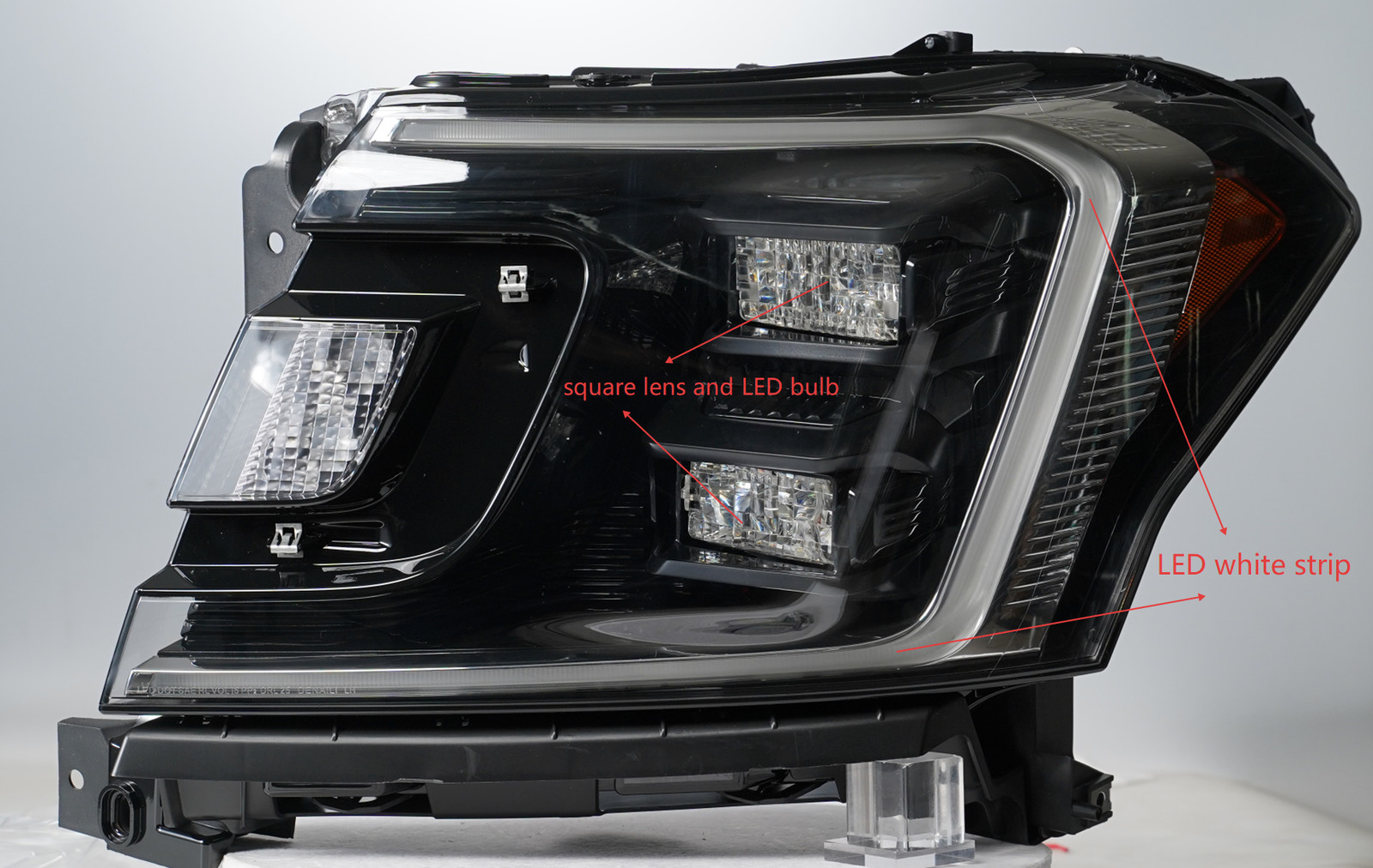 Halogen Upgrade LED Headlight For 2018-2021 Ford Expedition Black Projector Pair
