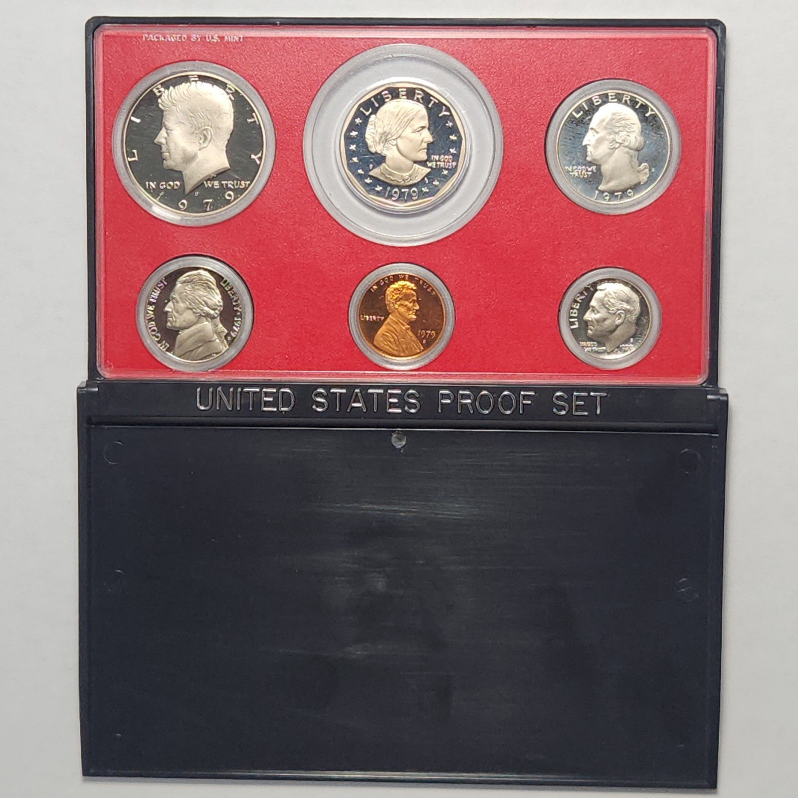 1979 Type 2 Clear "S" Clad Scarce Low Mintage 6 Coin US Mint Cld Proof Set Z79Cb