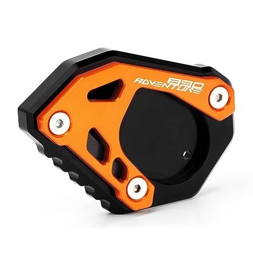 Motorcycle Side Stand Extension Kickstand Plate Compatible With 890 orange-1