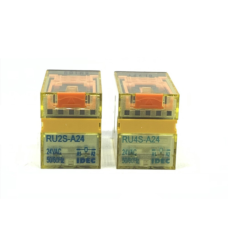 10Pcs/box For IDEC Intermediate Relay RU4S-A24 AC24V 6A 14Pin RU2S-A24 10A 8Pin