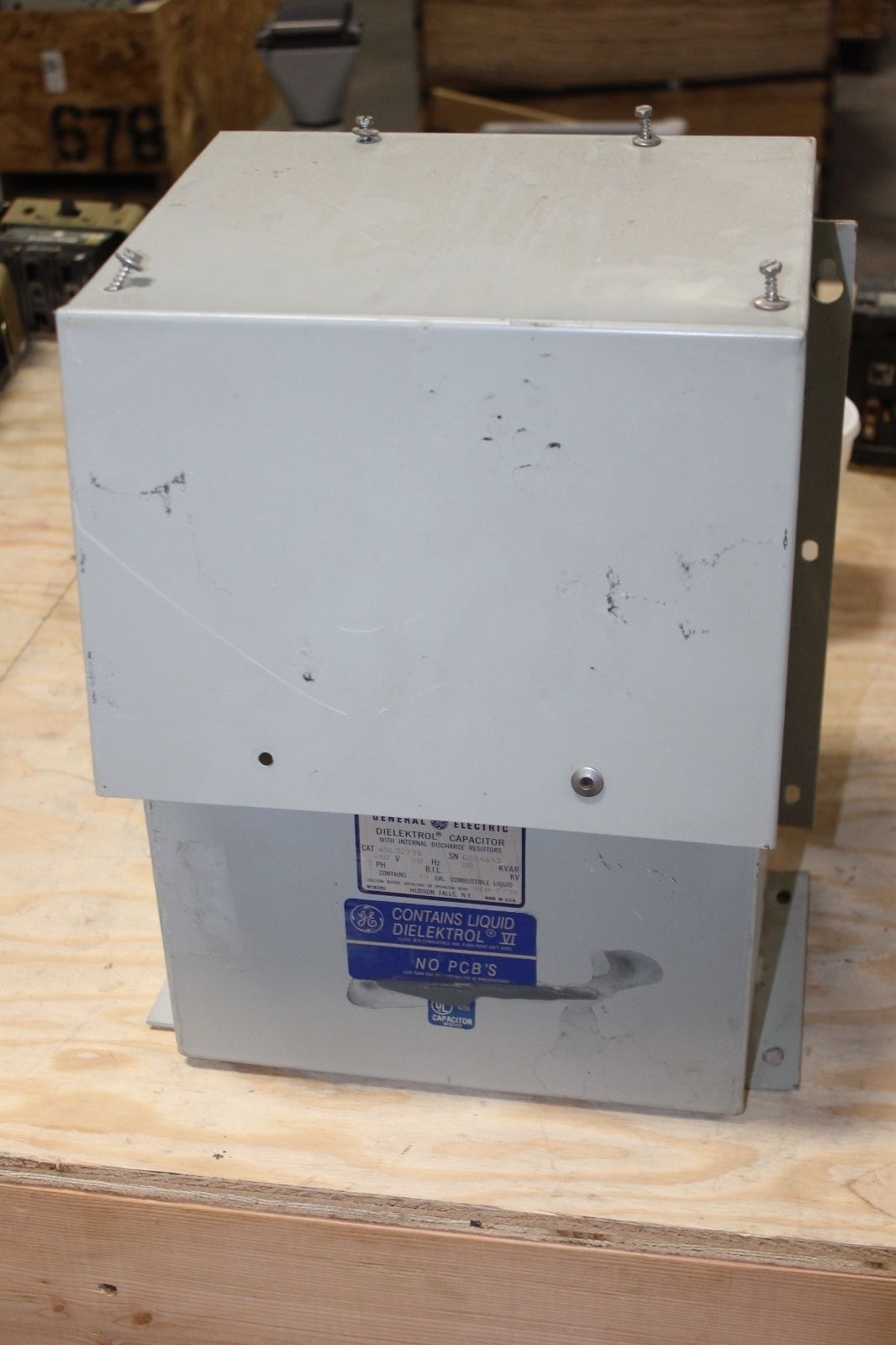 GE Dielektrol Capacitor 65L327TB 480V 3PH