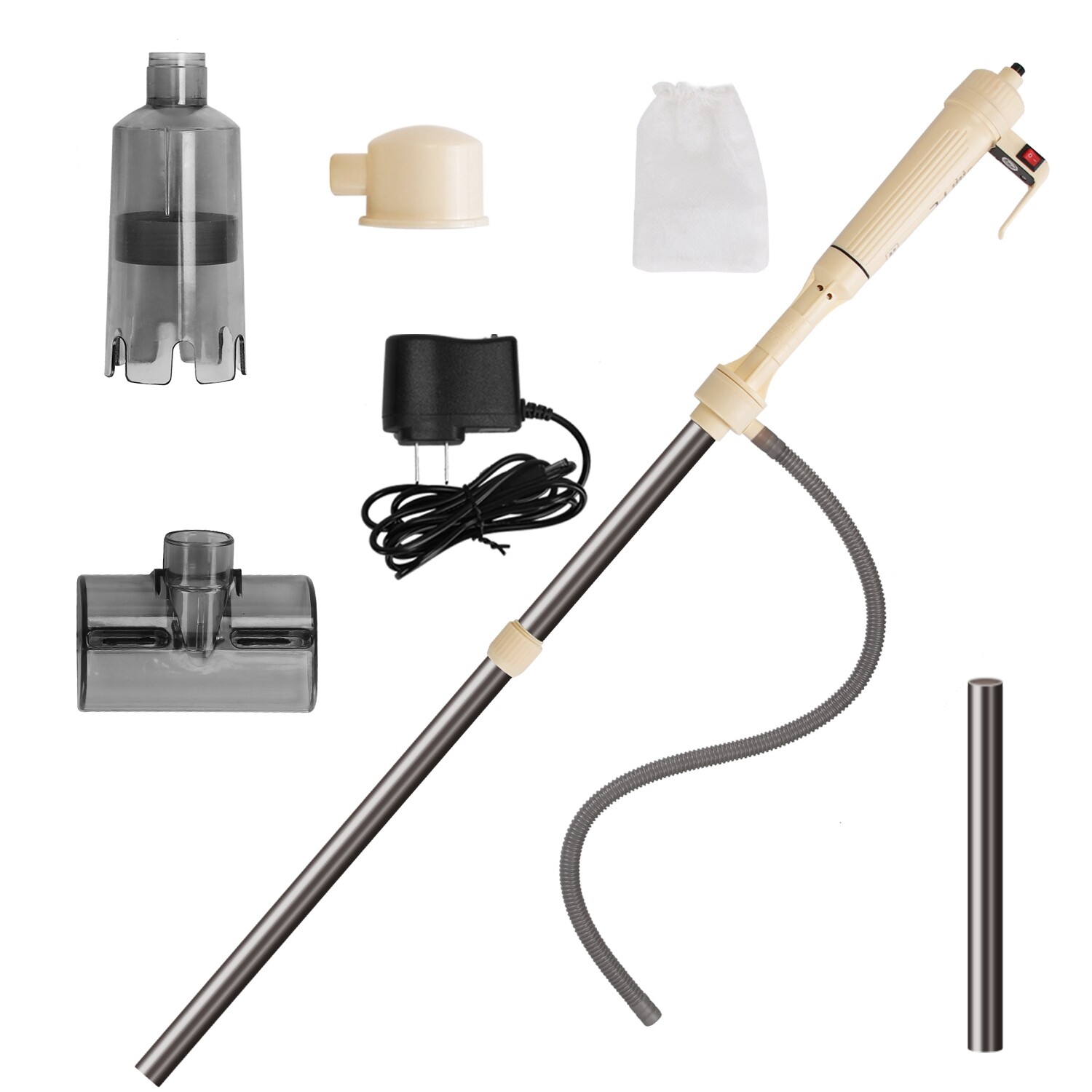 Electric Aquarium Gravel Cleaner Automatic Fish Tank Vacuum Cleaner Adjustable