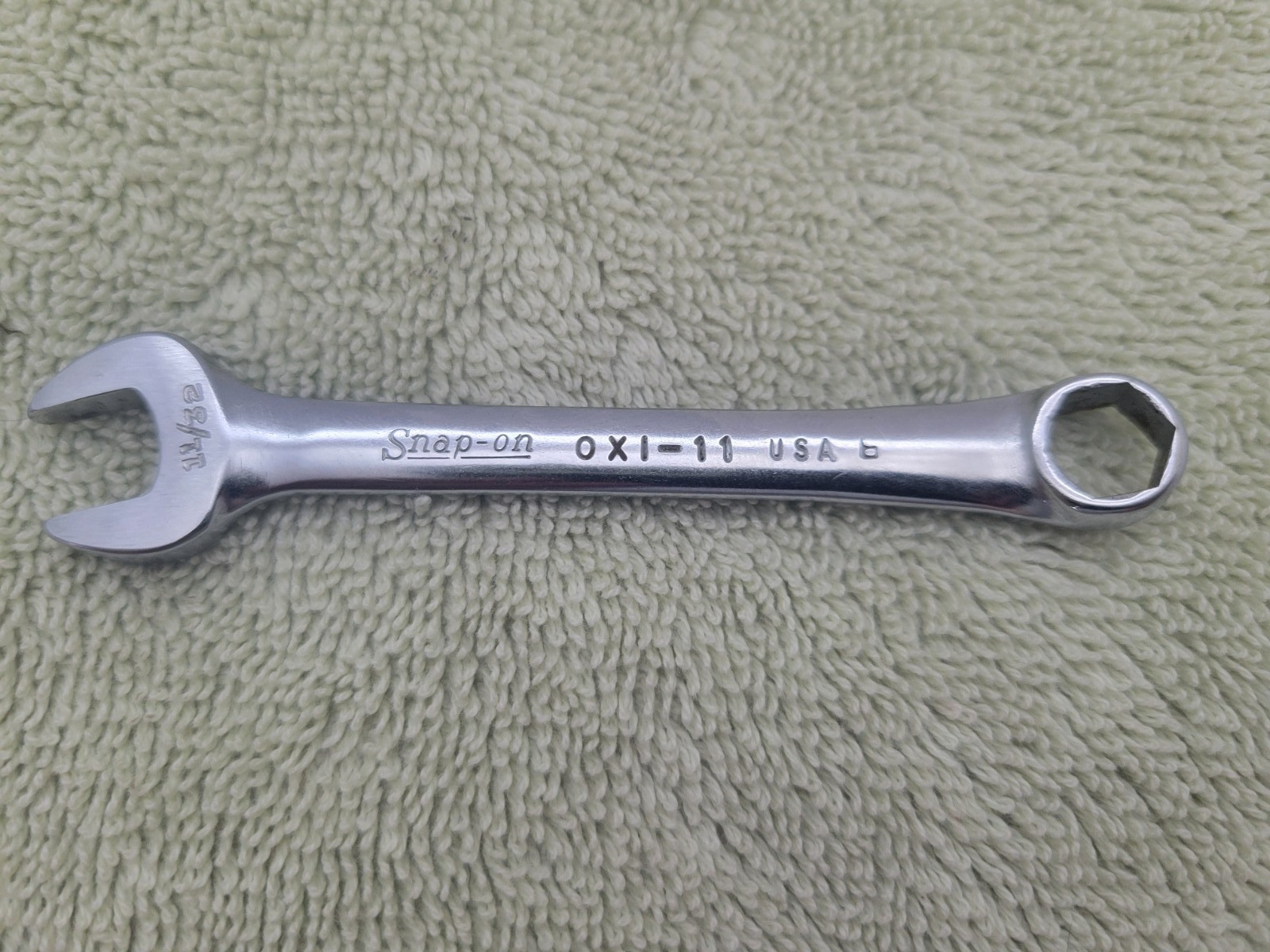 Vintage 1966 Snap-on  OXI-11 Midget Combination Wrench 11/32"  6 Point USA