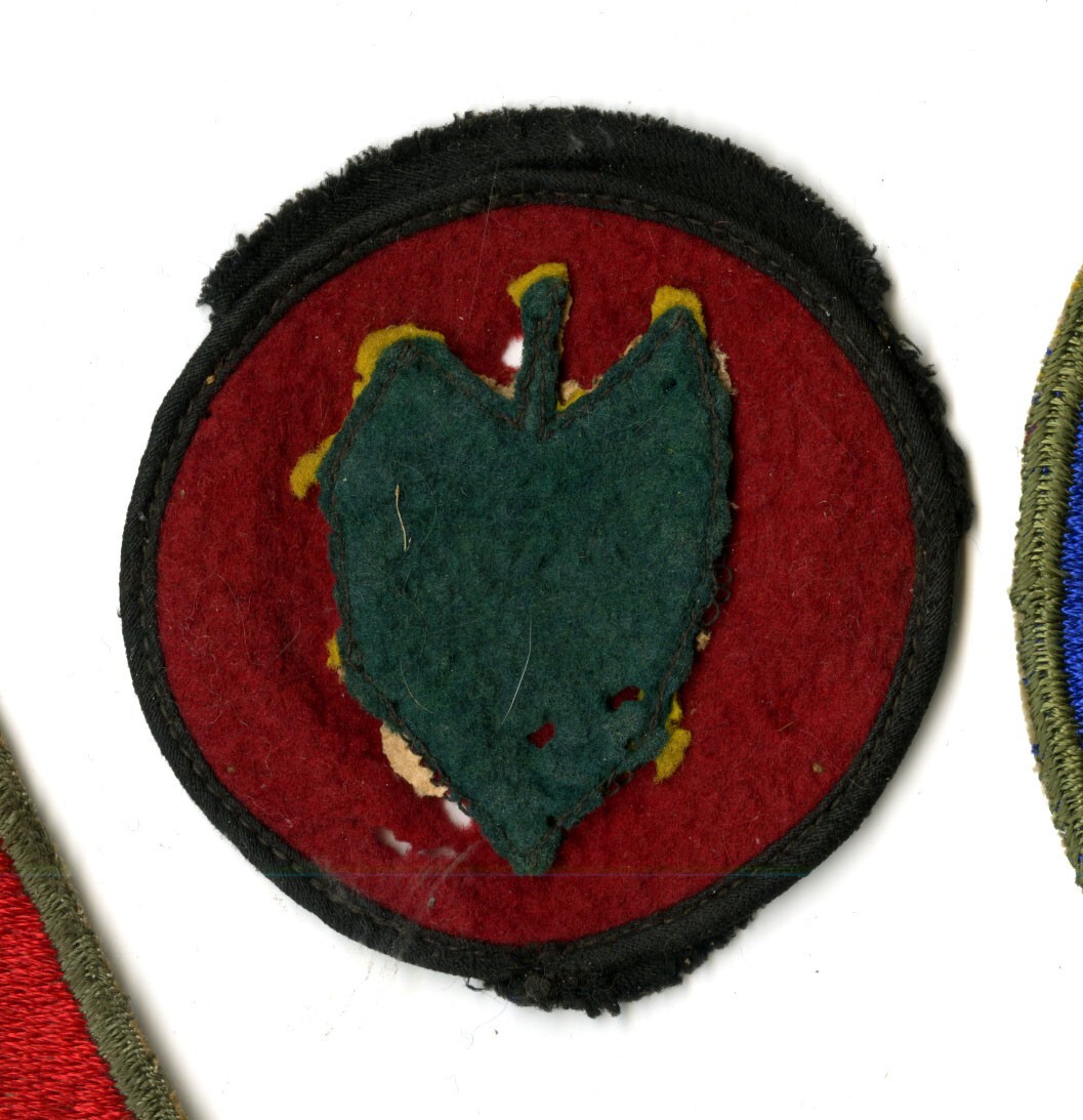 24th Infantry Division Patch Felt Construction WWII Vintage