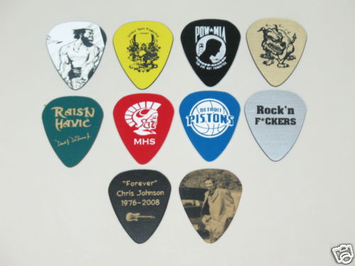 25 New Custom Personalized Engraved Guitar Picks
