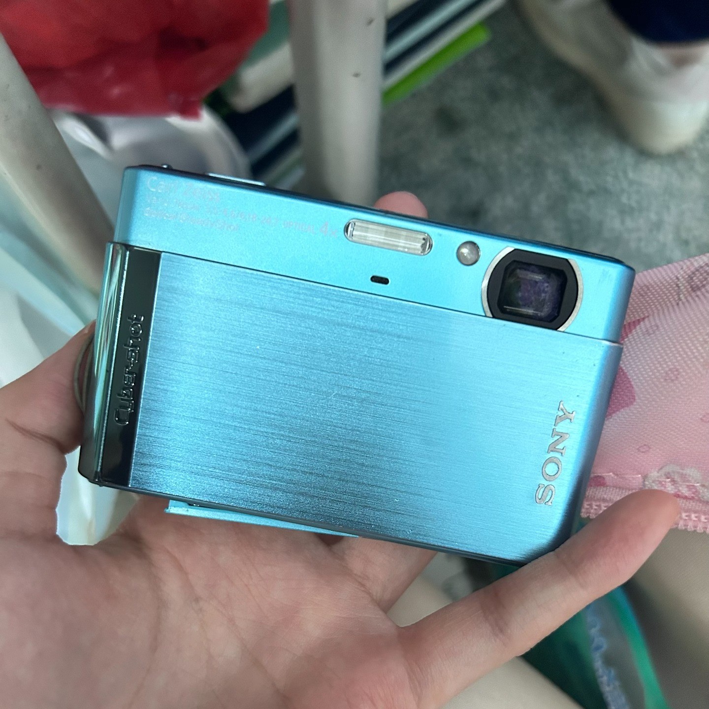 SONY Cyber-shot DSC-T90 12.1MP 4x Optical Zoom CCD Vintage Digital Camera - Blue