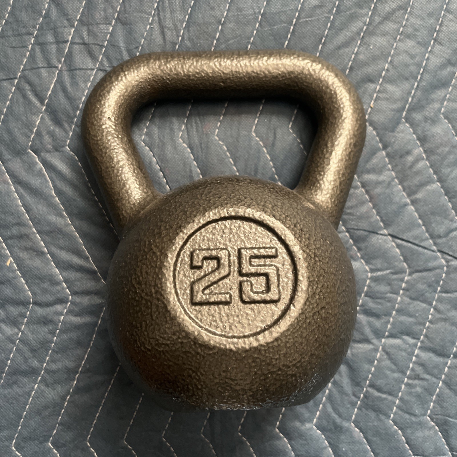 Athletic Works 25lb Kettlebell Cast Iron Black