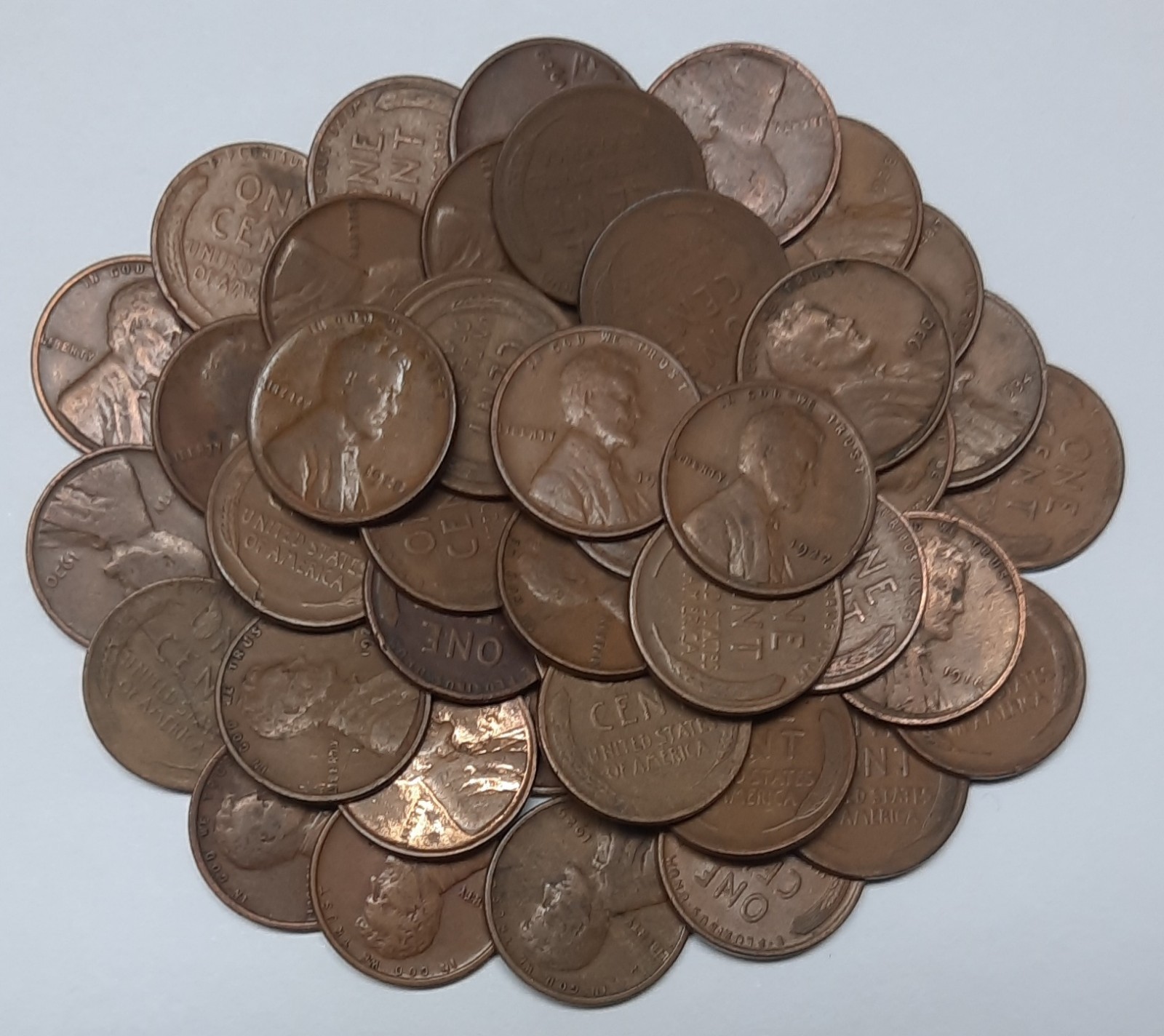 Roll of EARLY Wheat Cents--ONLY Teens, 20s & 30s!