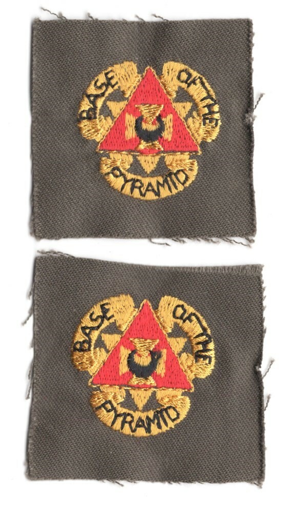 Army Cloth DI: 87th Support Battalion, pair - fatigue cloth