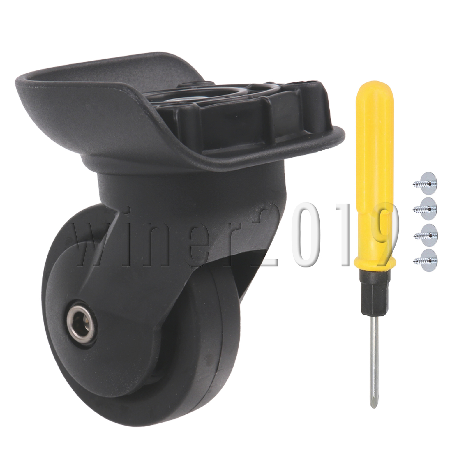 W293 Plastic Left Luggage Wheels Mute for Repair and Replacement Hard Casters