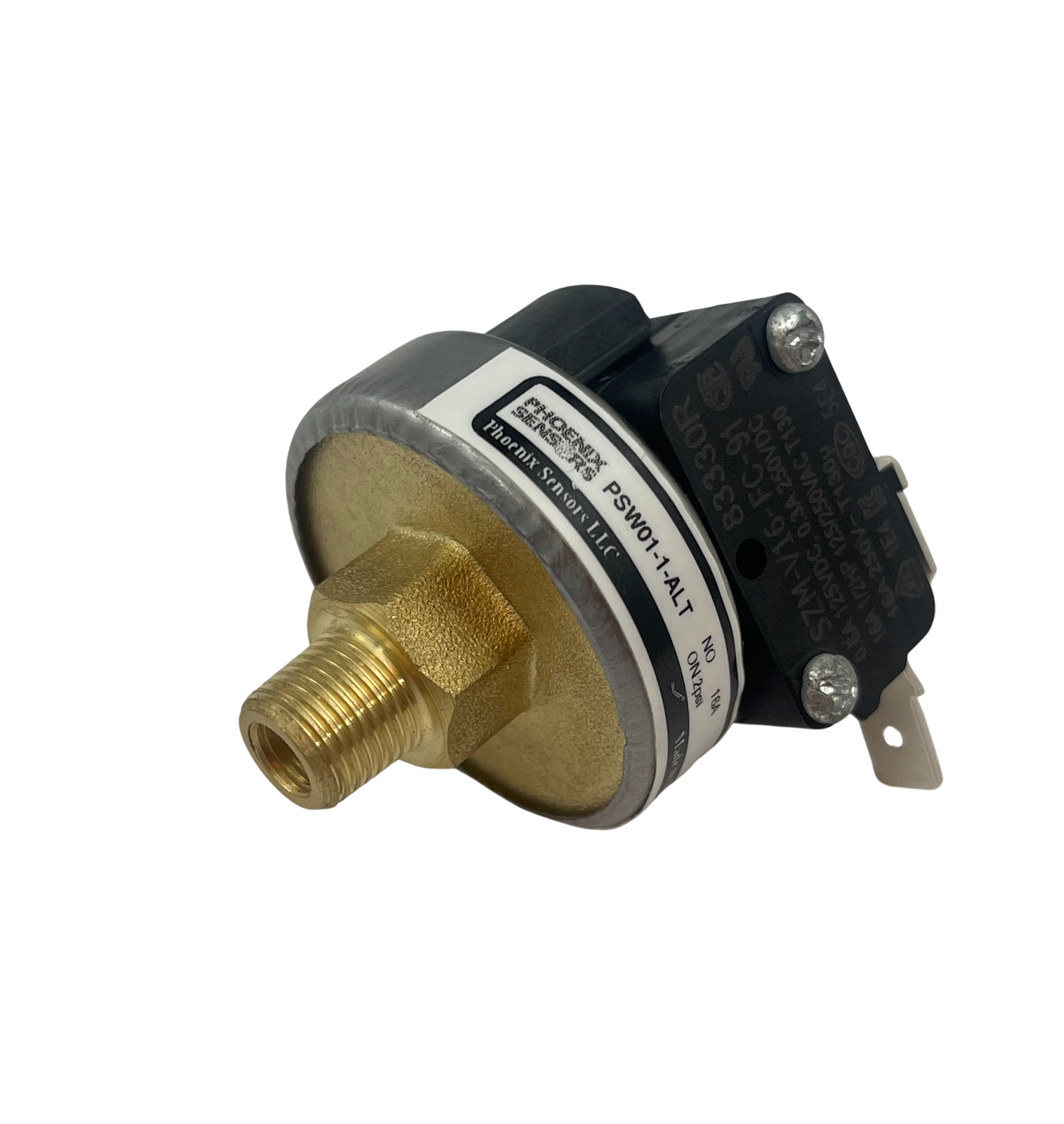TecMark 4037P, 16A, 1/8"MNPT, SPST Pressure Switch Replacement for Spa Heaters