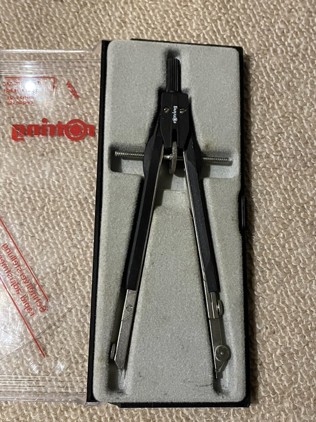 Rotring Professional Precision Compass / Dividing Compass - Germany